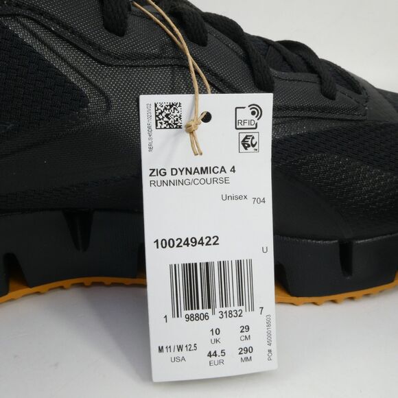 Reebok Men\'s US 11 Zig Vector Sneakers Black Gum Zig Energy Outsole NWOB main image 6